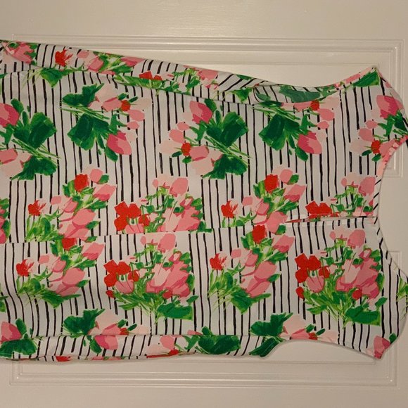 Vibrant XL Rose-Printed Merona Top - Picture 2 of 5